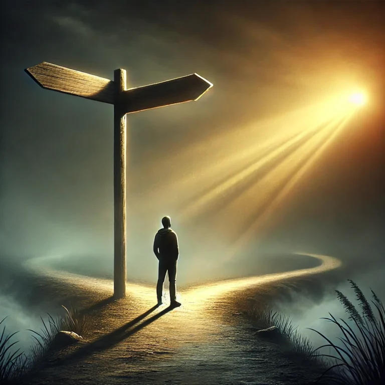 A Symbolic Image Representing Loss Of Orientation And Finding A New Path.